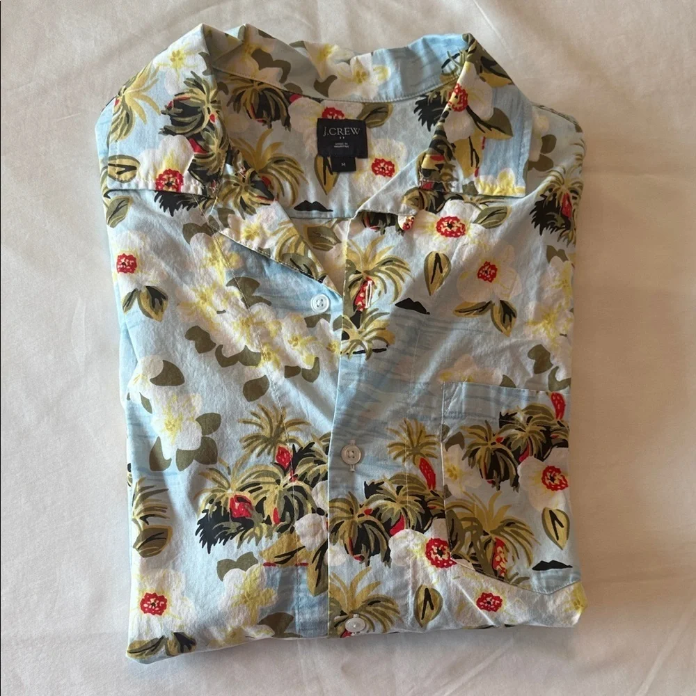 J. Crew Blue Floral Men's Shirt